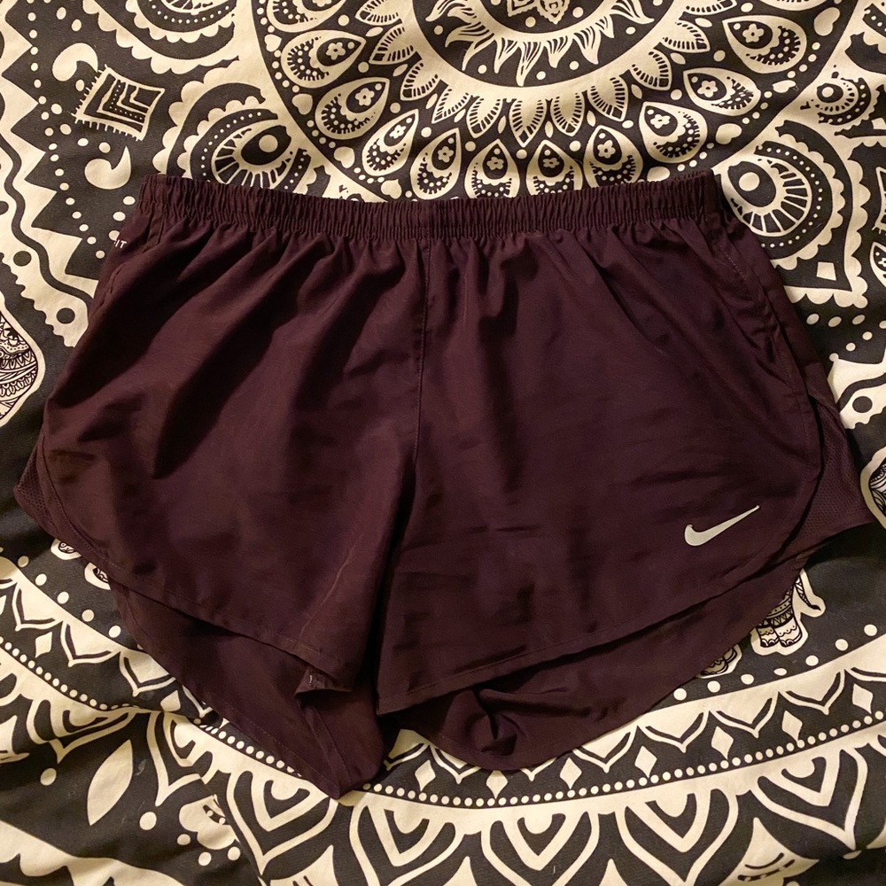 Burgundy Nike Athletic Shorts